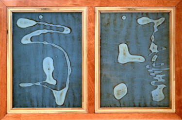 Γλυπτική με τίτλο "(id)eograms For Tra…" από Kristopher Lionel, Αυθεντικά έργα τέχνης, Ξύλο Τοποθετήθηκε στο Ξύλινο πάνελ