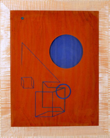 Peinture intitulée "Ethereal Structure…" par Kristopher Lionel, Œuvre d'art originale, Résine Monté sur Panneau de bois
