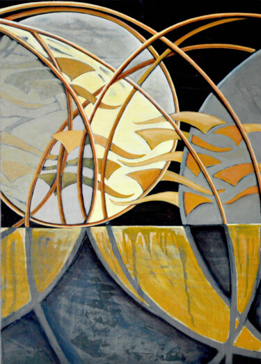 Peinture intitulée "Above What's Beneat…" par Kristopher Lionel, Œuvre d'art originale, Huile Monté sur Panneau de bois