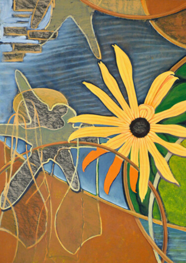 Malerei mit dem Titel "Summer Days Flit By…" von Kristopher Lionel, Original-Kunstwerk, Öl Auf Holzplatte montiert