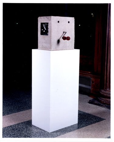 Skulptur mit dem Titel "Impasse" von Kristopher Lionel, Original-Kunstwerk, Beton