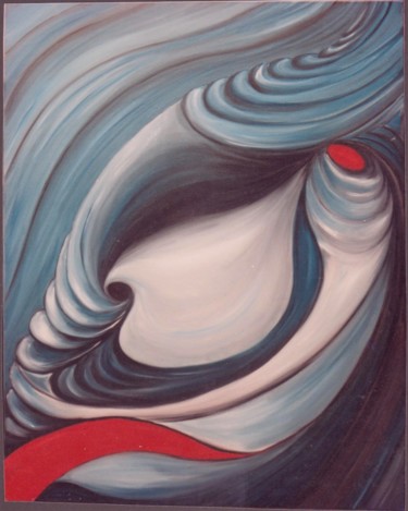Peinture intitulée "CAFRINE" par Kristyan Boutier, Œuvre d'art originale, Huile Monté sur Châssis en bois