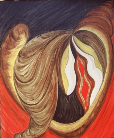 Peinture intitulée "EMERGENCE" par Kristyan Boutier, Œuvre d'art originale, Huile Monté sur Châssis en bois