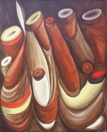 Peinture intitulée "EFFERVESCENCE" par Kristyan Boutier, Œuvre d'art originale, Huile Monté sur Châssis en bois