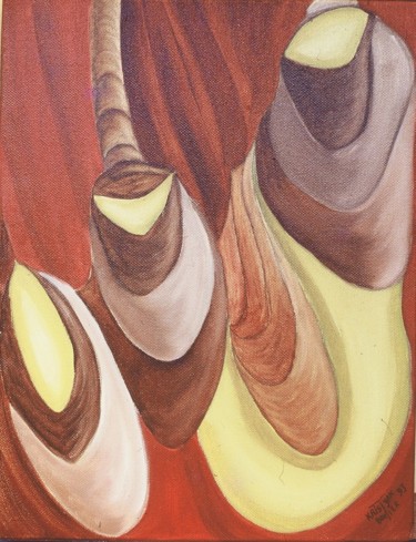 Peinture intitulée "SWING" par Kristyan Boutier, Œuvre d'art originale, Huile Monté sur Châssis en bois
