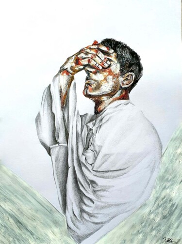 Pintura titulada "The Visiomary" por Salaman Krisztina, Obra de arte original, Acrílico