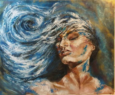 Pintura titulada "Dreamer" por Salaman Krisztina, Obra de arte original, Oleo