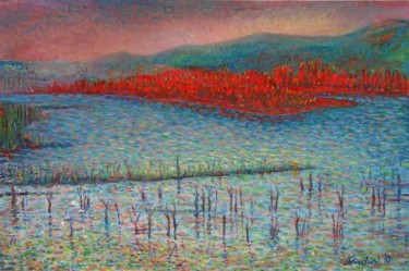 Painting titled "Marsh" by Krassimir Mirchev, Original Artwork