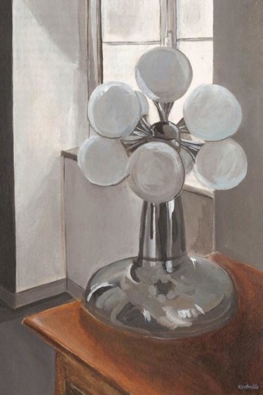 Peinture intitulée "détail lampe été36" par Krobulle, Œuvre d'art originale