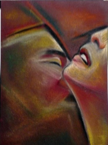 Pintura intitulada "o beijo" por Ana Balegas, Obras de arte originais