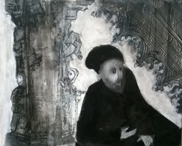 Peinture intitulée "Mélancolie" par Agnan Kroichvili, Œuvre d'art originale, Acrylique Monté sur Châssis en bois