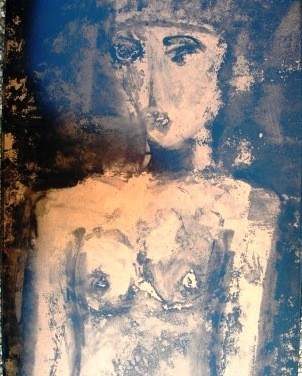 Peinture intitulée "La reine Tamar" par Agnan Kroichvili, Œuvre d'art originale