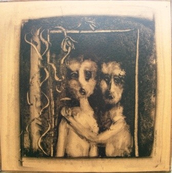Peinture intitulée "Adam et Eve" par Agnan Kroichvili, Œuvre d'art originale