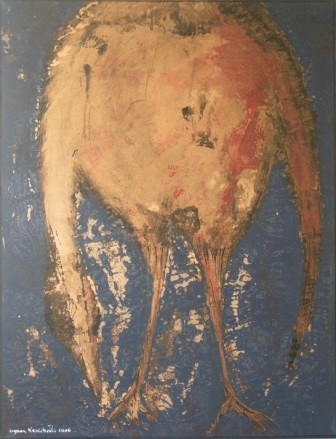 Painting titled "picore au pied" by Agnan Kroichvili, Original Artwork