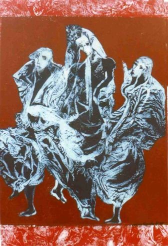 Painting titled "Personnage envié" by Agnan Kroichvili, Original Artwork