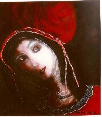 Peinture intitulée "La petite" par Agnan Kroichvili, Œuvre d'art originale, Huile
