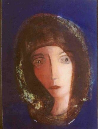 Peinture intitulée "Veilleuse de l'éter…" par Agnan Kroichvili, Œuvre d'art originale, Huile