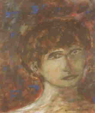 Painting titled "mon romain" by Agnan Kroichvili, Original Artwork