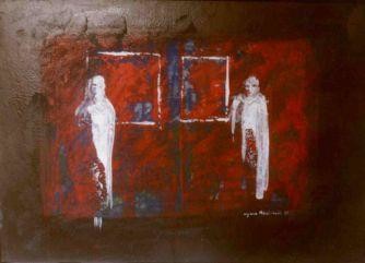 Peinture intitulée "Mise en relief" par Agnan Kroichvili, Œuvre d'art originale