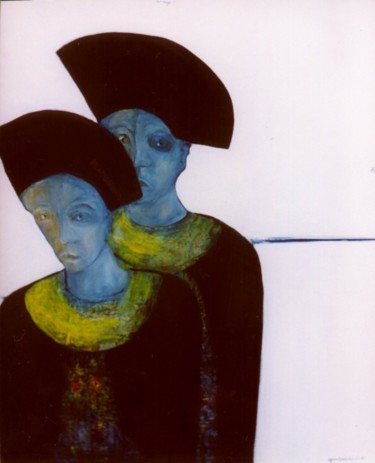 Peinture intitulée "Les jumeaux" par Agnan Kroichvili, Œuvre d'art originale, Acrylique