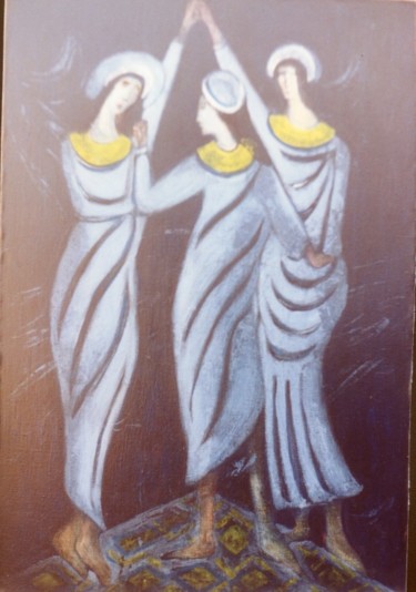 Peinture intitulée "Les trois grâces" par Agnan Kroichvili, Œuvre d'art originale