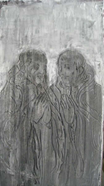 Peinture intitulée "Léonard Belin & Fr.…" par Agnan Kroichvili, Œuvre d'art originale, Acrylique