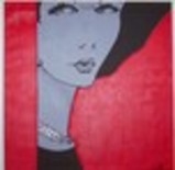 Painting titled "Regard" by Caroline Cabanis, Original Artwork