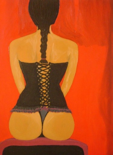 Painting titled "Assise" by Caroline Cabanis, Original Artwork
