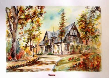 Painting titled "Promnice à l'automne" by Kromka, Original Artwork