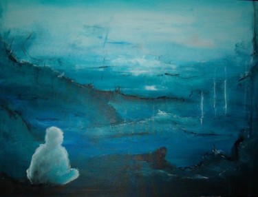 Pittura intitolato "Alone" da Maja Kronblad, Opera d'arte originale