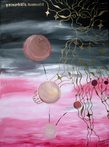 Malerei mit dem Titel "Primordialis innoce…" von Krughoff, Original-Kunstwerk, Acryl