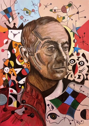 Pintura intitulada "Joan Miró i Ferrà" por Krughoff, Obras de arte originais, Acrílico