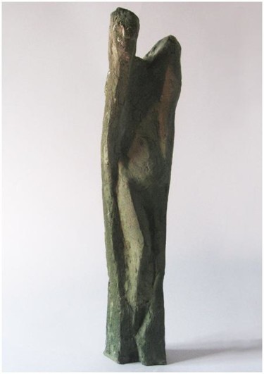 Skulptur mit dem Titel ""Anioł V" ("Engel V…" von Karolina Krukowska-Dral, Original-Kunstwerk, Keramik
