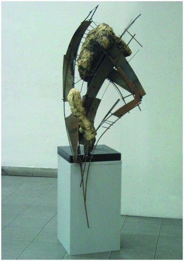 Skulptur mit dem Titel ""Rozstanie" ("Trenn…" von Karolina Krukowska-Dral, Original-Kunstwerk, Gemischte Medien