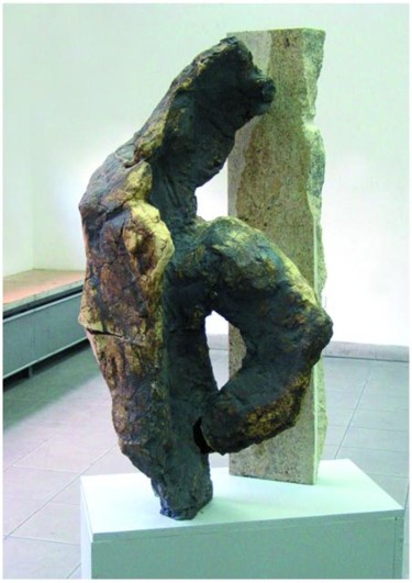 Skulptur mit dem Titel ""Smierc" ("Tod", "D…" von Karolina Krukowska-Dral, Original-Kunstwerk, Gemischte Medien