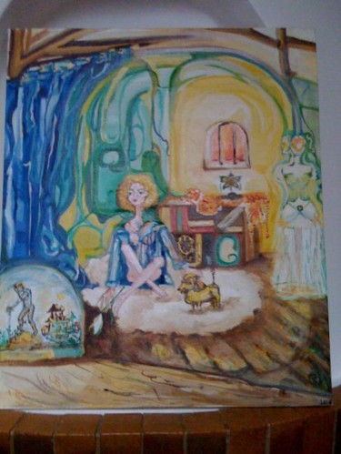 Peinture intitulée "le prince et la pri…" par Krusty, Œuvre d'art originale
