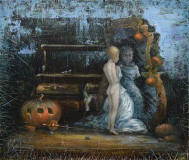 Painting titled ""Cinderella"" by Dmitry Krutous, Original Artwork, Oil