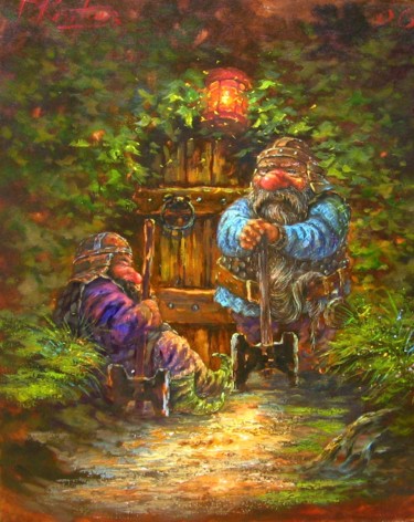 Painting titled ""дозор"" by Dmitry Krutous, Original Artwork