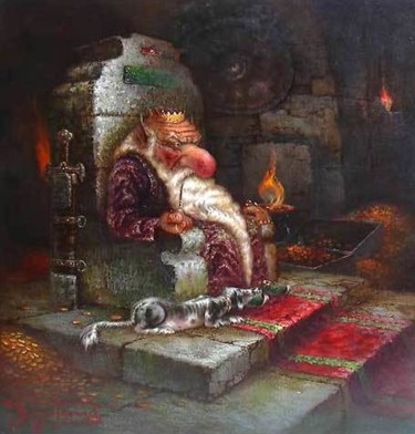 Картина под названием ""горный король"" - Dmitry Krutous, Подлинное произведение искусства