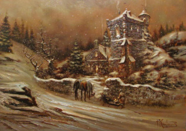 Peinture intitulée ""Трансильвания"" par Dmitry Krutous, Œuvre d'art originale