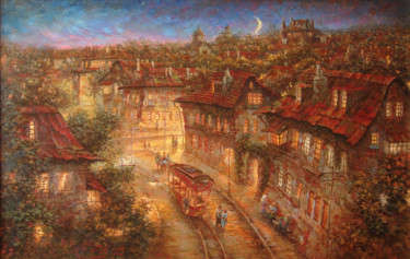 Painting titled ""старый город"" by Dmitry Krutous, Original Artwork