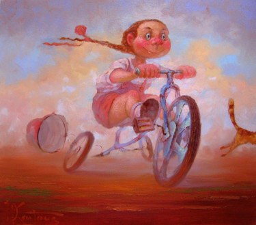 Картина под названием ""Скорость"" - Dmitry Krutous, Подлинное произведение искусства