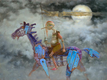 Картина под названием ""Пиноккио Апокалипс…" - Dmitry Krutous, Подлинное произведение искусства, Масло Установлен на artwork…