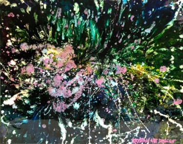 Malerei mit dem Titel "Splash C" von Krystali Art Design, Original-Kunstwerk, Acryl