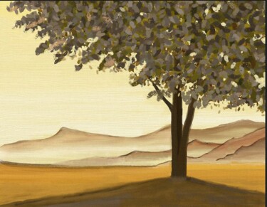 Arts numériques intitulée "Et le désert refleu…" par Krystel, Œuvre d'art originale, Peinture numérique