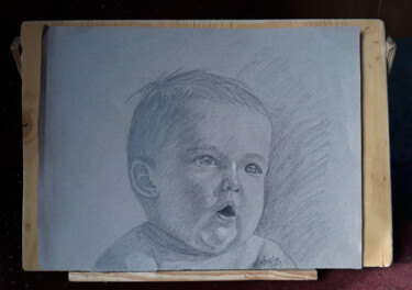 Tekening getiteld "Baby" door Krystian, Origineel Kunstwerk, Grafiet