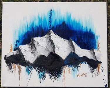 Peinture intitulée "Blue Nielard" par Krystian, Œuvre d'art originale, Acrylique