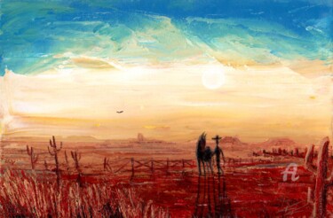 Pintura titulada "Wild West" por Krystian Kaplon, Obra de arte original, Acrílico
