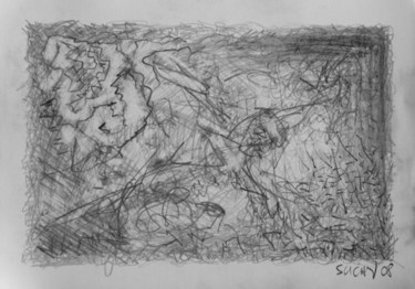 Drawing titled "Jesus Falling Under…" by Krystof Suchy, Original Artwork
