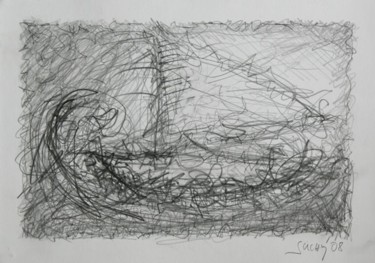 Drawing titled "The Ship" by Krystof Suchy, Original Artwork